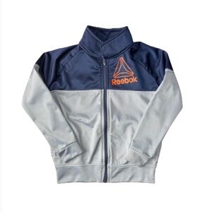 Reebok Boys Blue And Gray Full Zip Jacket Size 5